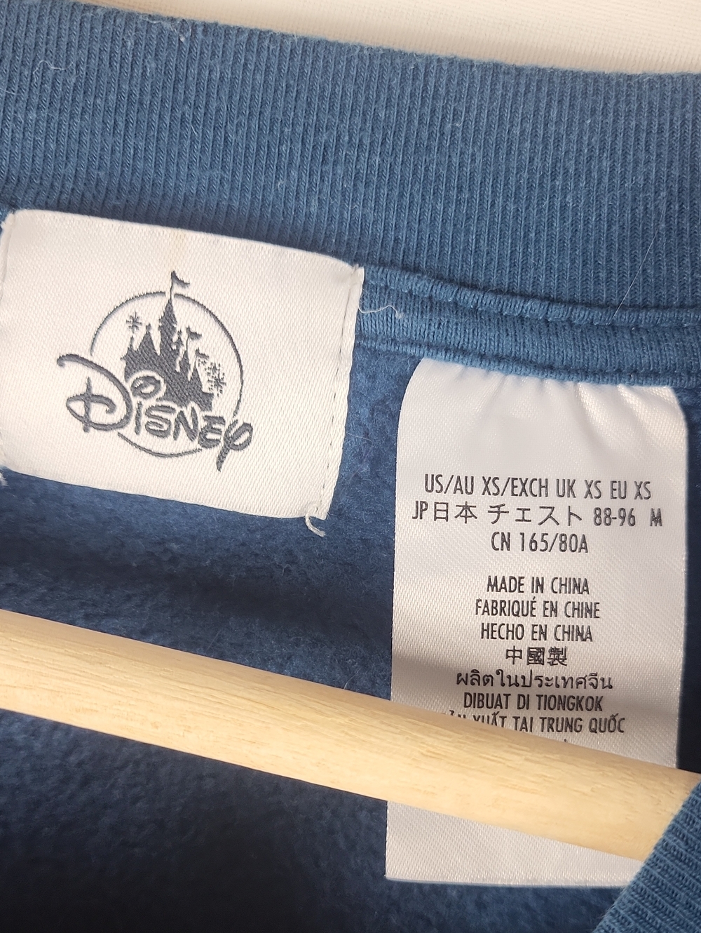 Disney Navy Crewneck with Multicolor Park Graphics - Picture 2 of 6
